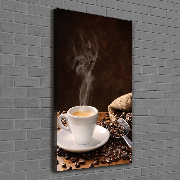 Large canvas wall art Cup of coffee