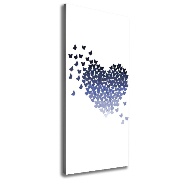 Canvas wall art Butterfly heart