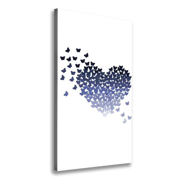 Canvas wall art Butterfly heart