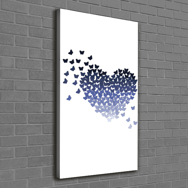 Canvas wall art Butterfly heart