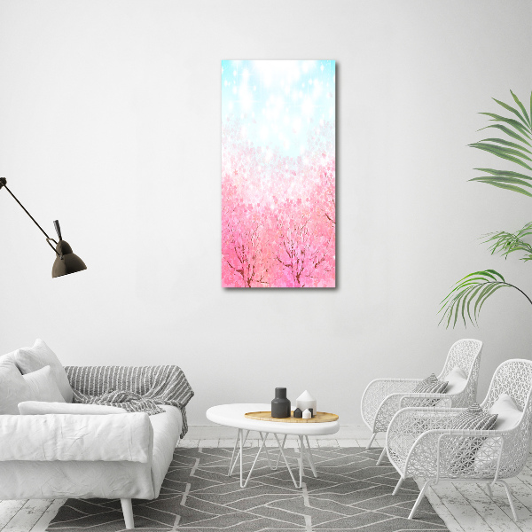 Wall art canvas large Cherry blossoms