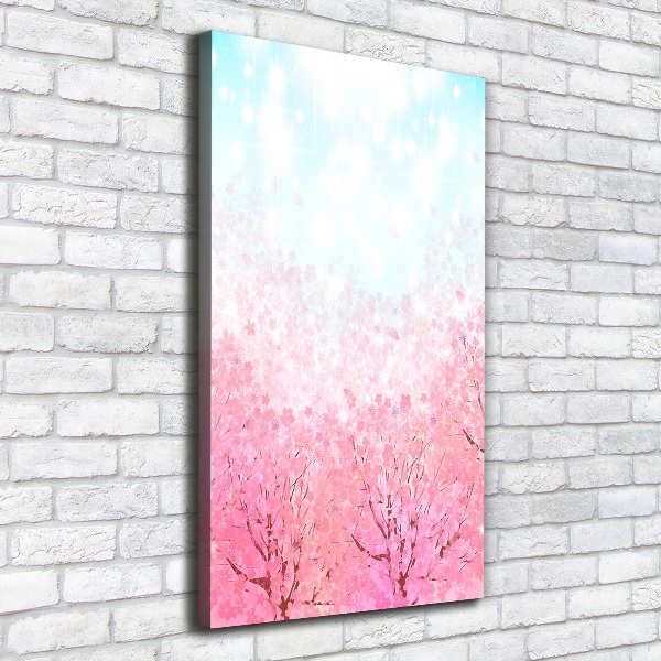 Wall art canvas large Cherry blossoms