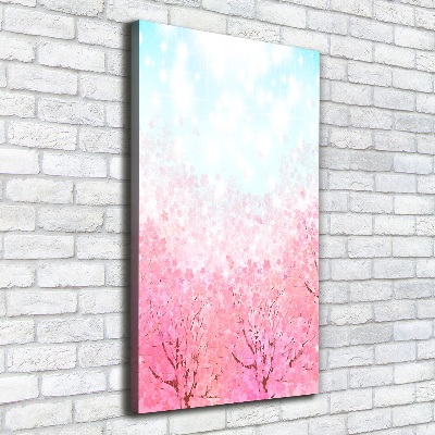 Wall art canvas large Cherry blossoms