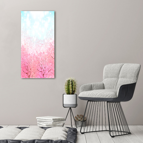 Wall art canvas large Cherry blossoms