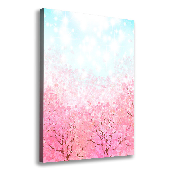 Wall art canvas large Cherry blossoms