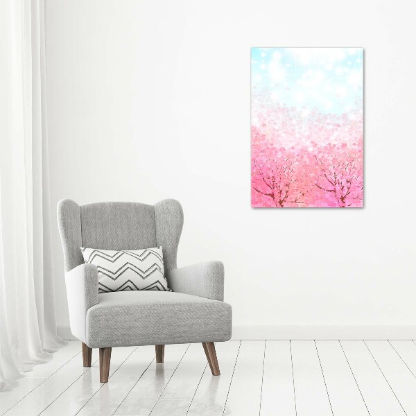 Wall art canvas large Cherry blossoms