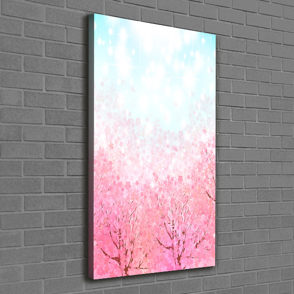 Wall art canvas large Cherry blossoms