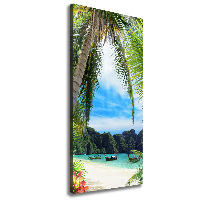 Canvas wall art Tropical beach