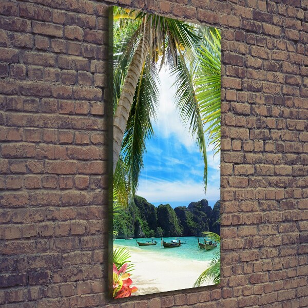 Canvas wall art Tropical beach