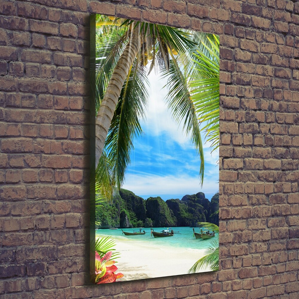 Canvas wall art Tropical beach