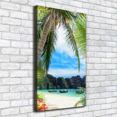 Canvas wall art Tropical beach