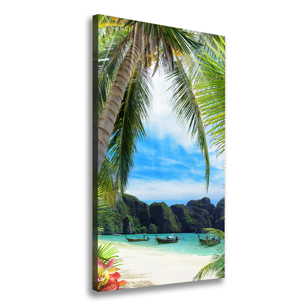 Canvas wall art Tropical beach