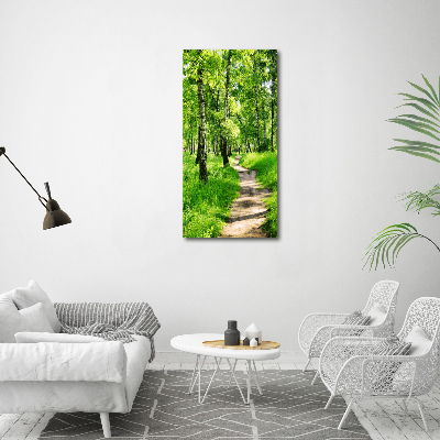 Large canvas wall art Birch forest