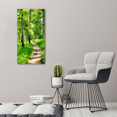 Large canvas wall art Birch forest