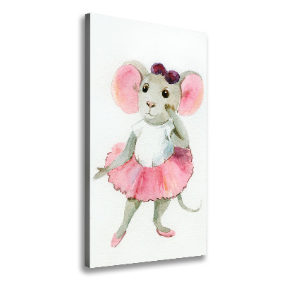 Canvas print Ballerina mouse