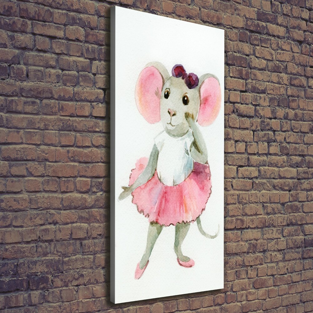 Canvas print Ballerina mouse