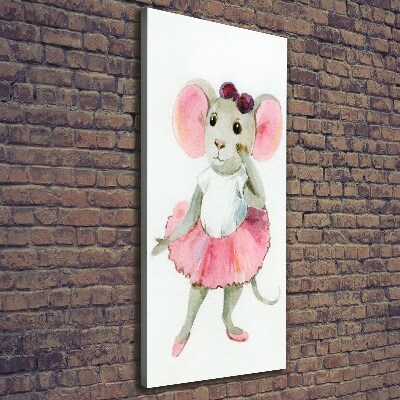 Canvas print Ballerina mouse