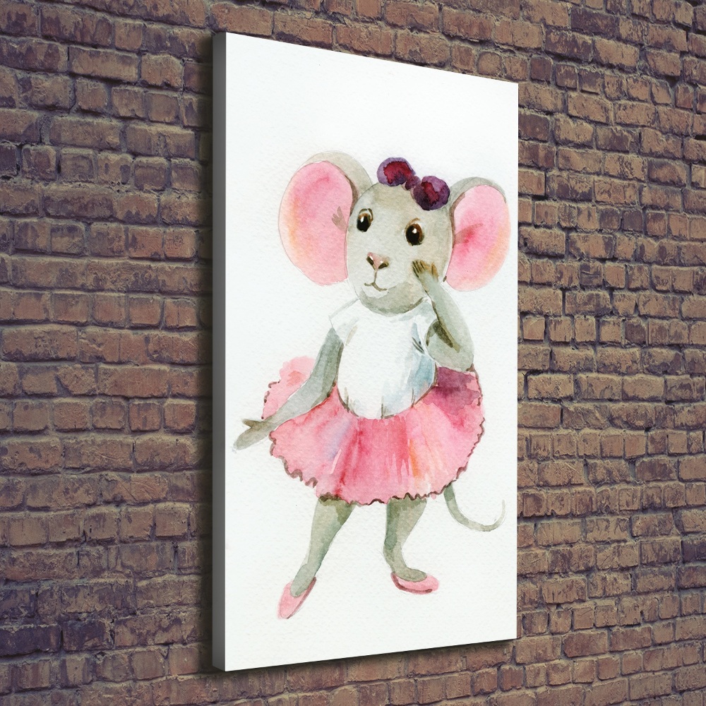 Canvas print Ballerina mouse