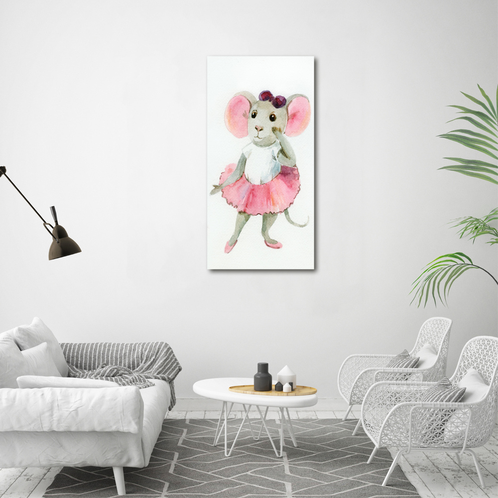 Canvas print Ballerina mouse