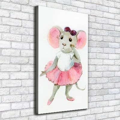 Canvas print Ballerina mouse