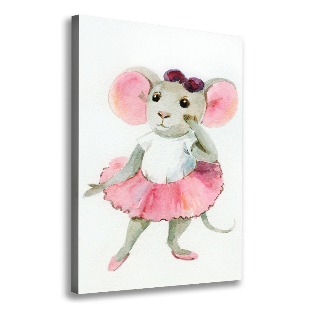 Canvas print Ballerina mouse