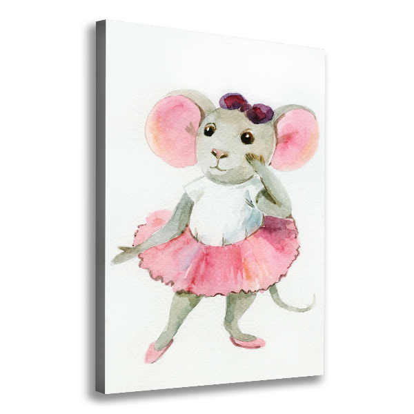 Canvas print Ballerina mouse