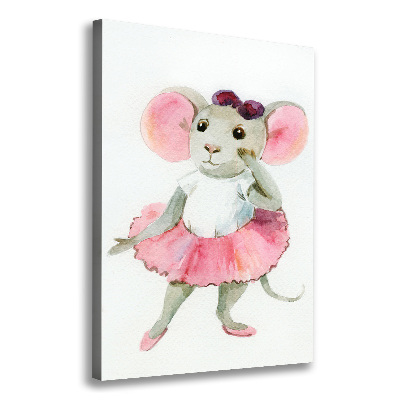 Canvas print Ballerina mouse