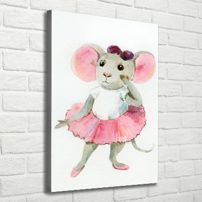 Canvas print Ballerina mouse