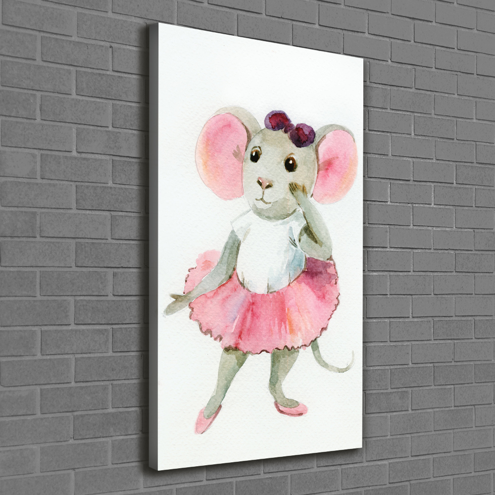 Canvas print Ballerina mouse