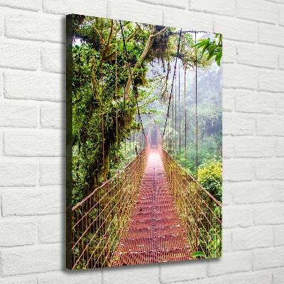 Large canvas wall art Hanging bridge