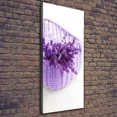 Canvas wall art Lavender in the basket