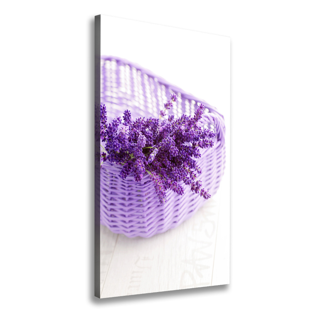 Canvas wall art Lavender in the basket