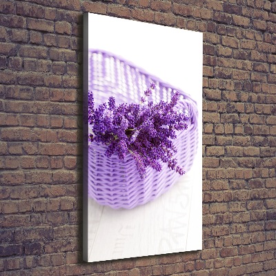 Canvas wall art Lavender in the basket