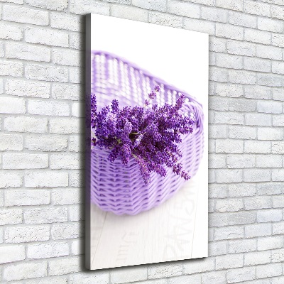 Canvas wall art Lavender in the basket