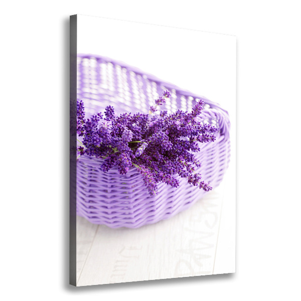 Canvas wall art Lavender in the basket