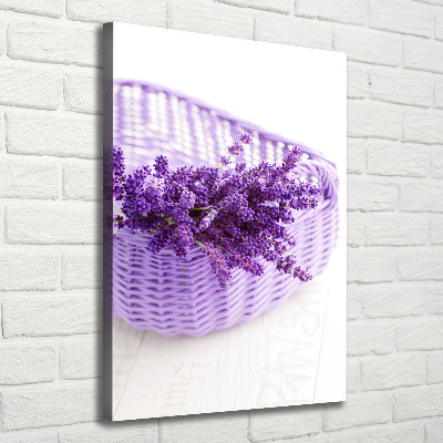 Canvas wall art Lavender in the basket