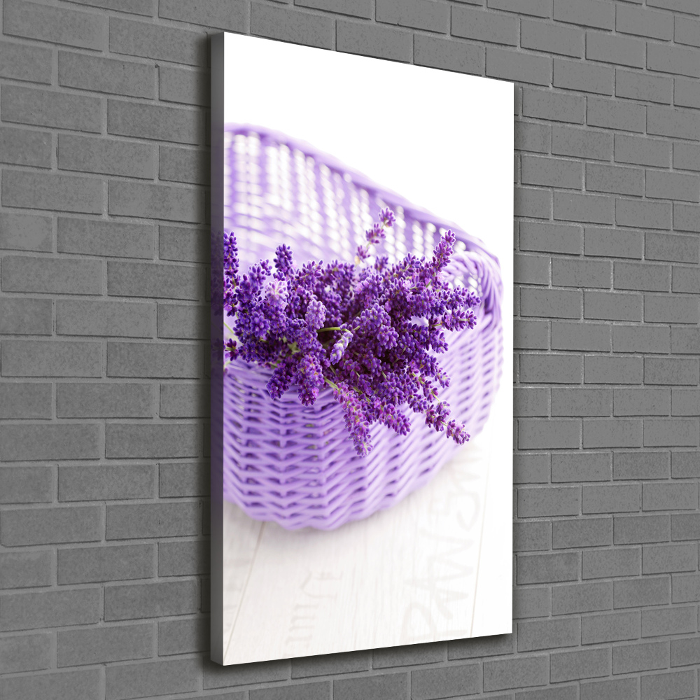 Canvas wall art Lavender in the basket