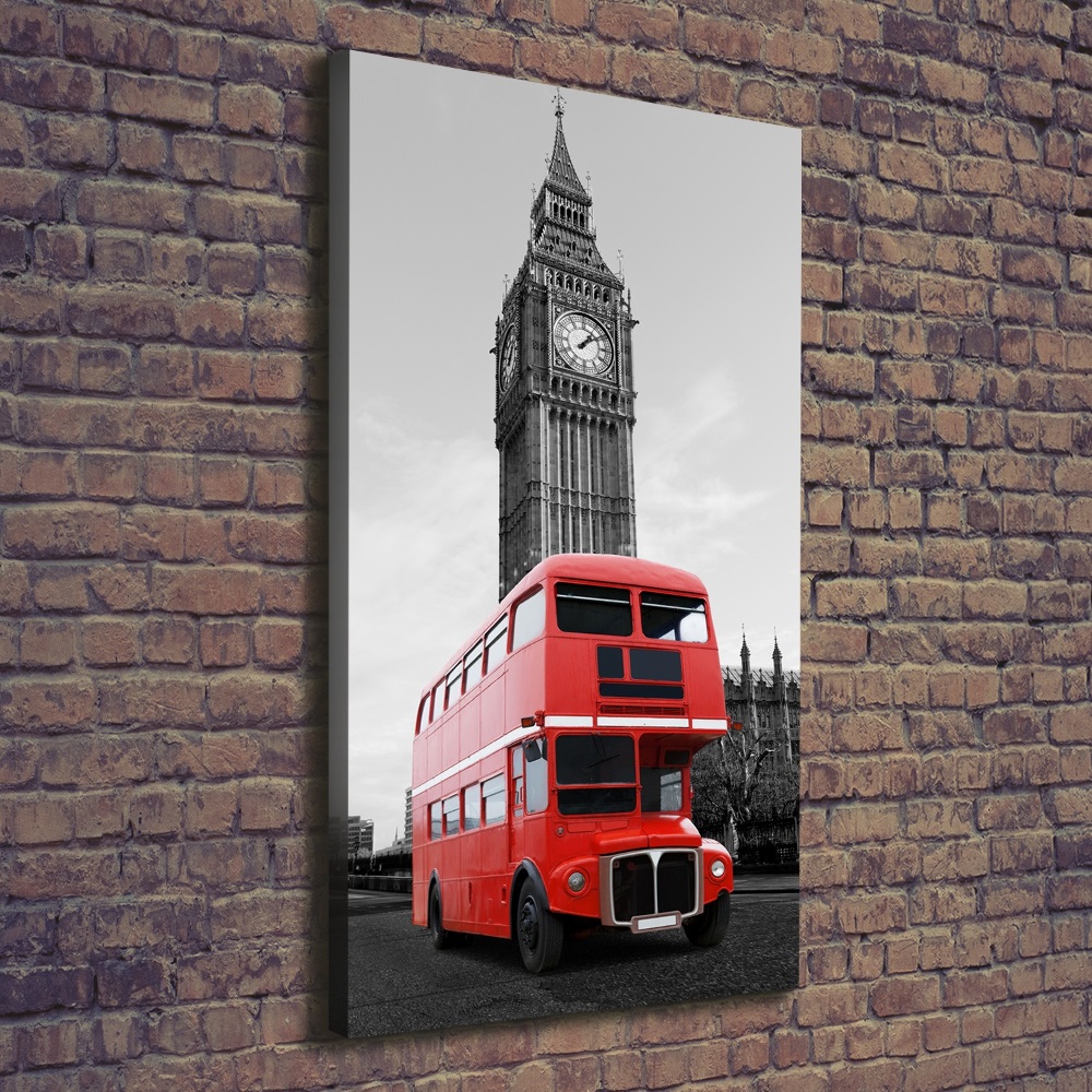 Canvas wall art London bus