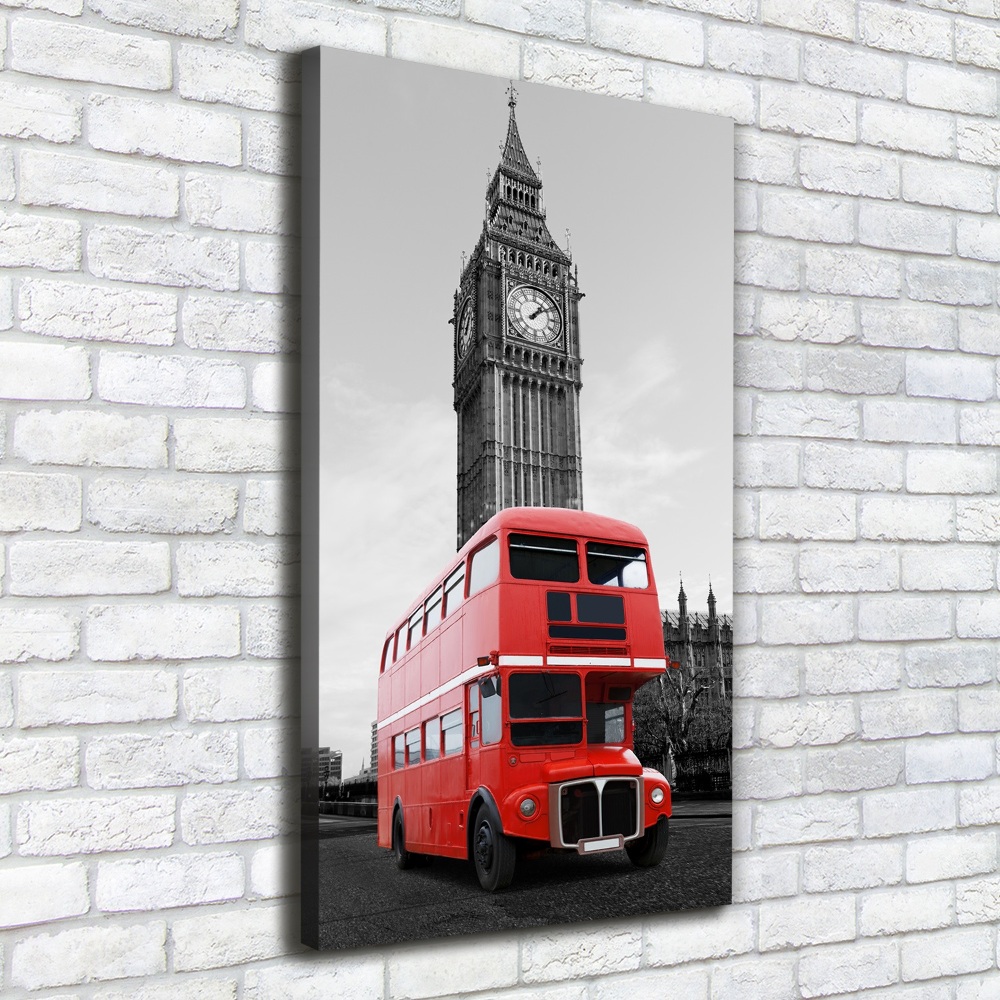 Canvas wall art London bus