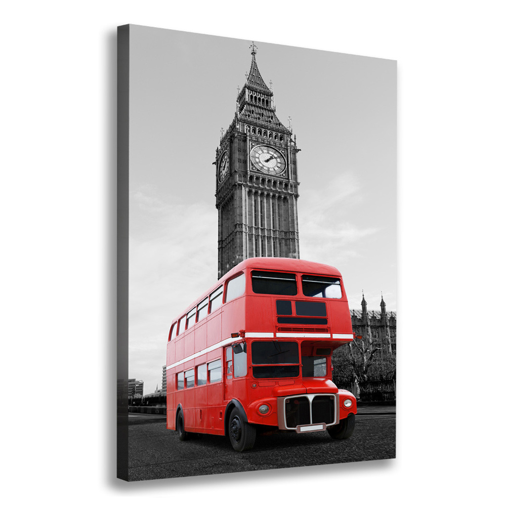 Canvas wall art London bus