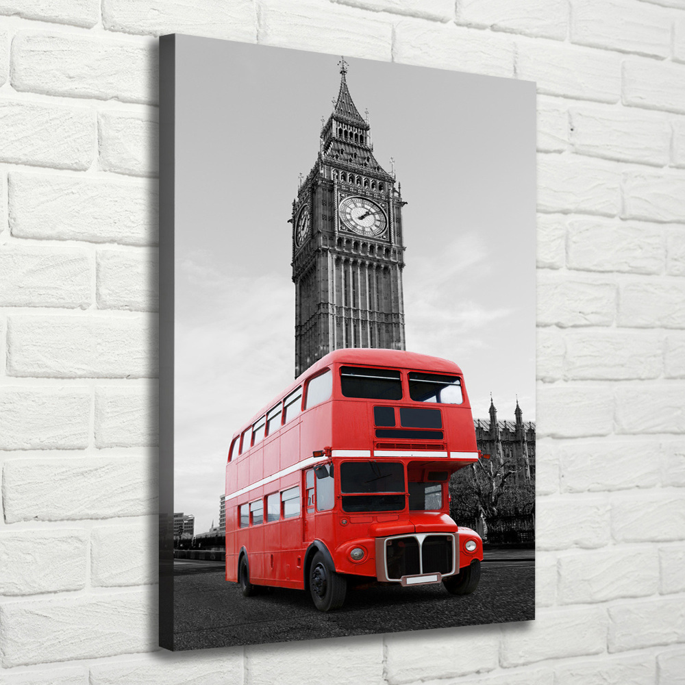 Canvas wall art London bus