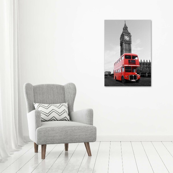 Canvas wall art London bus