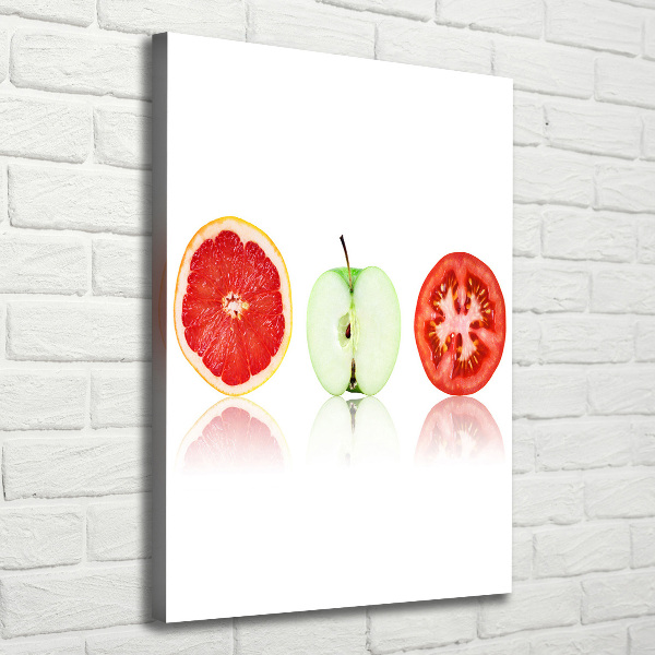 Canvas wall art Fruits and vegetables