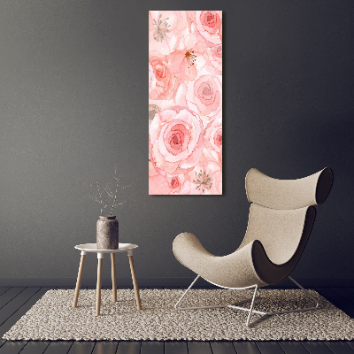 Large canvas wall art Floral pattern