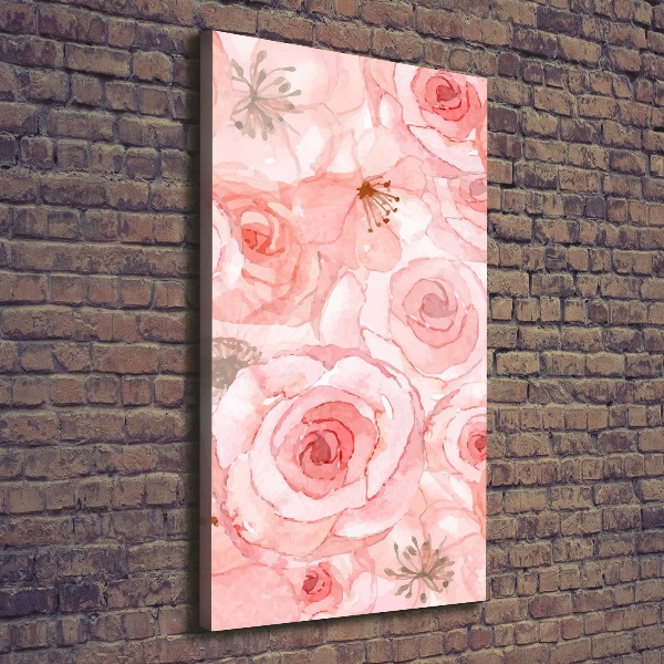 Large canvas wall art Floral pattern