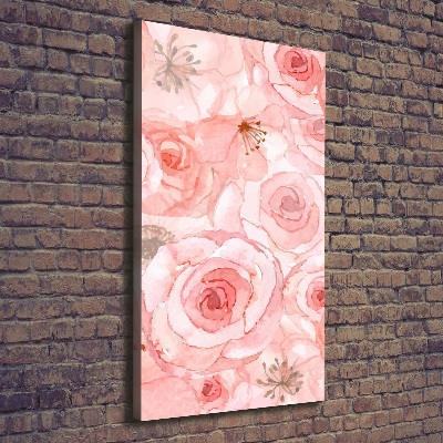 Large canvas wall art Floral pattern