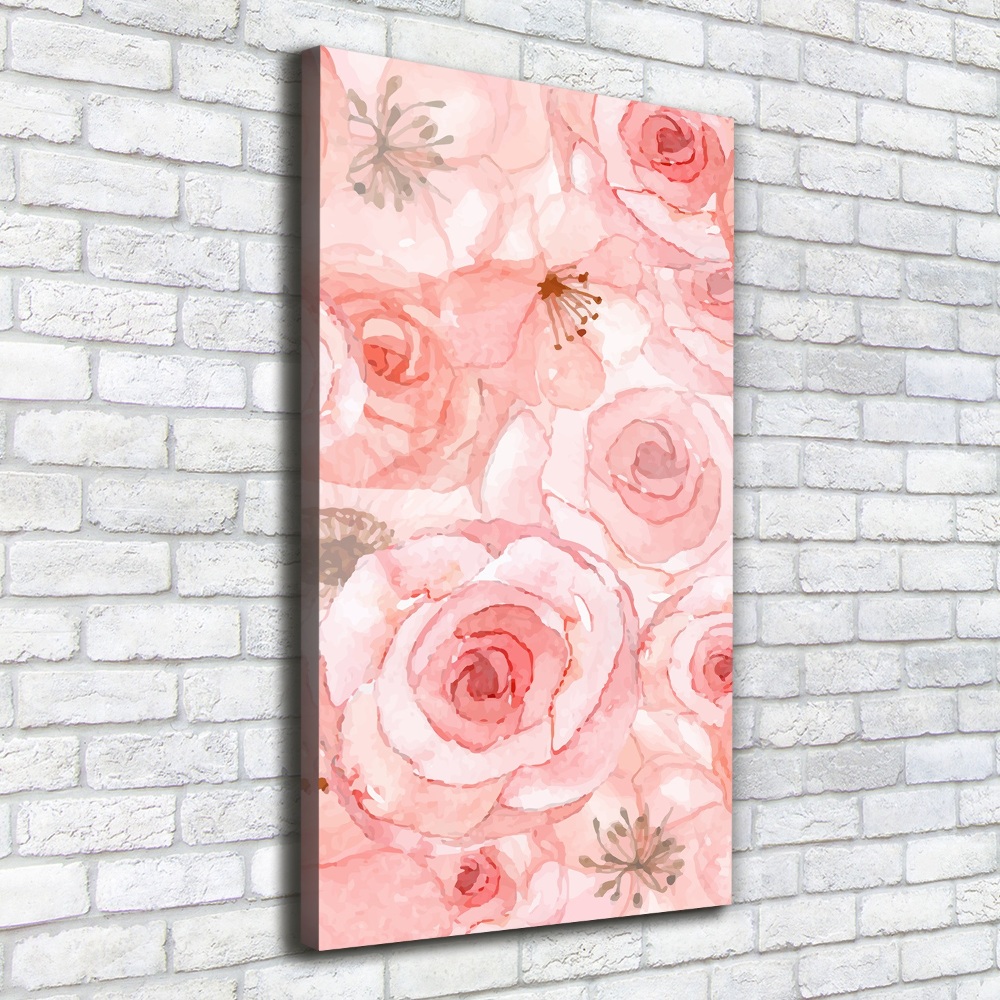 Large canvas wall art Floral pattern