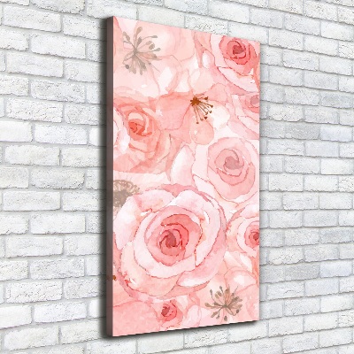 Large canvas wall art Floral pattern