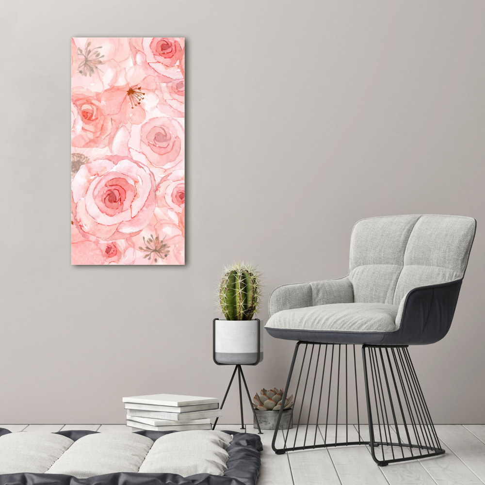 Large canvas wall art Floral pattern