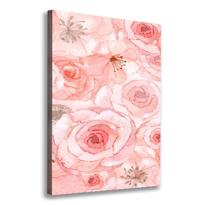 Large canvas wall art Floral pattern